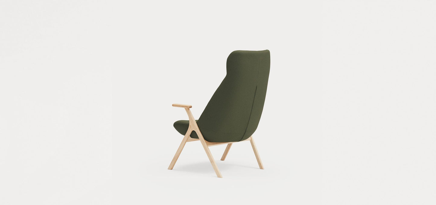 Dins Wood Armchair High / Πολυθρόνα - sofa-bed-futon