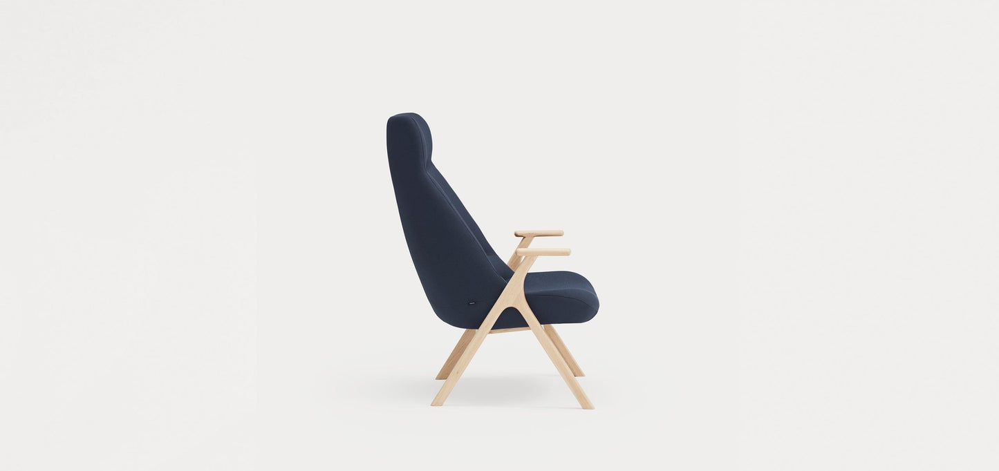 Dins Wood Armchair High / Πολυθρόνα - sofa-bed-futon