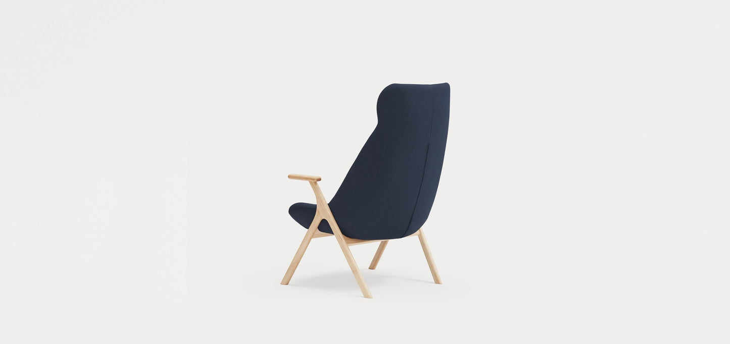 Dins Wood Armchair High / Πολυθρόνα - sofa-bed-futon