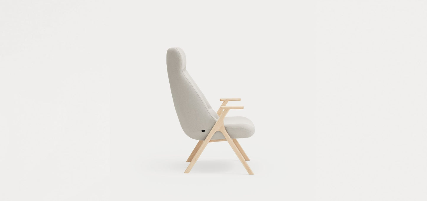 Dins Wood Armchair High / Πολυθρόνα - sofa-bed-futon