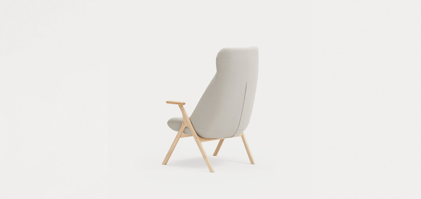 Dins Wood Armchair High / Πολυθρόνα - sofa-bed-futon