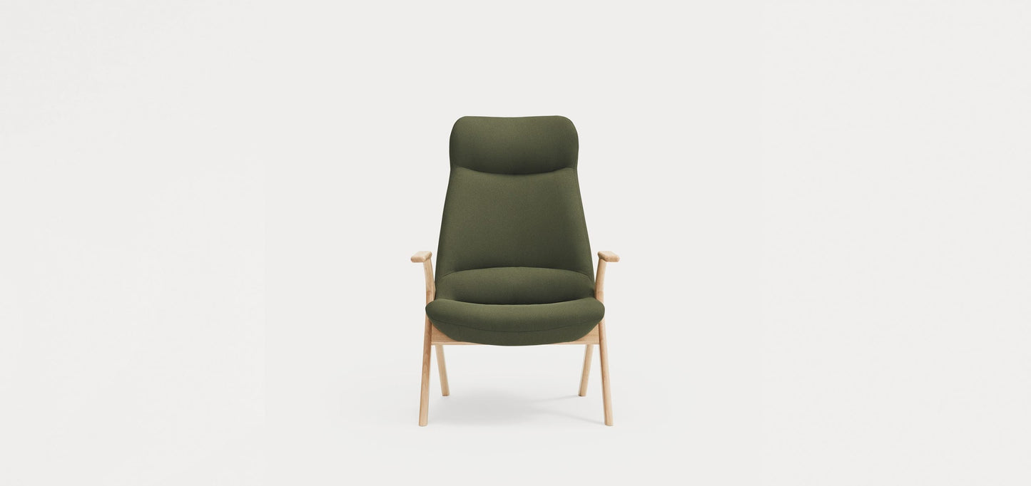 Dins Wood Armchair High / Πολυθρόνα - sofa-bed-futon