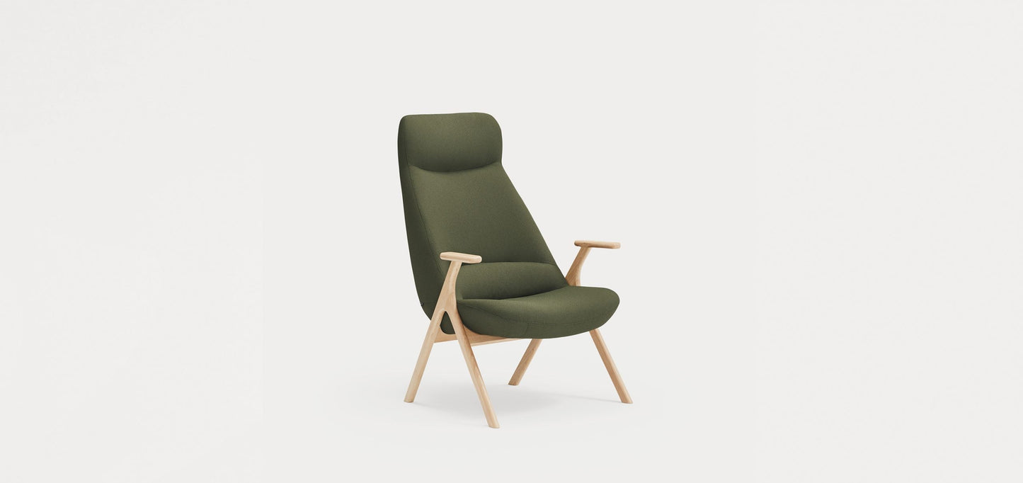 Dins Wood Armchair High / Πολυθρόνα - sofa-bed-futon