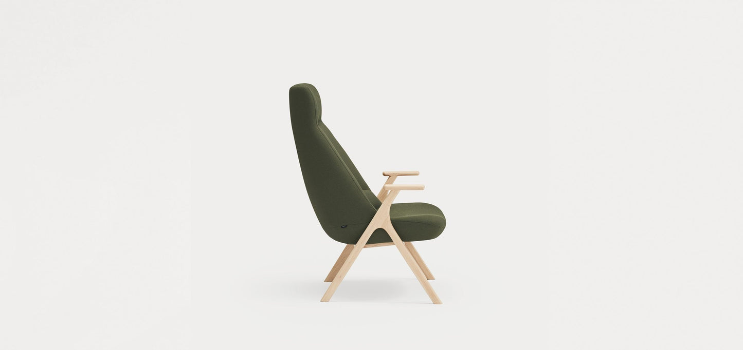 Dins Wood Armchair High / Πολυθρόνα - sofa-bed-futon