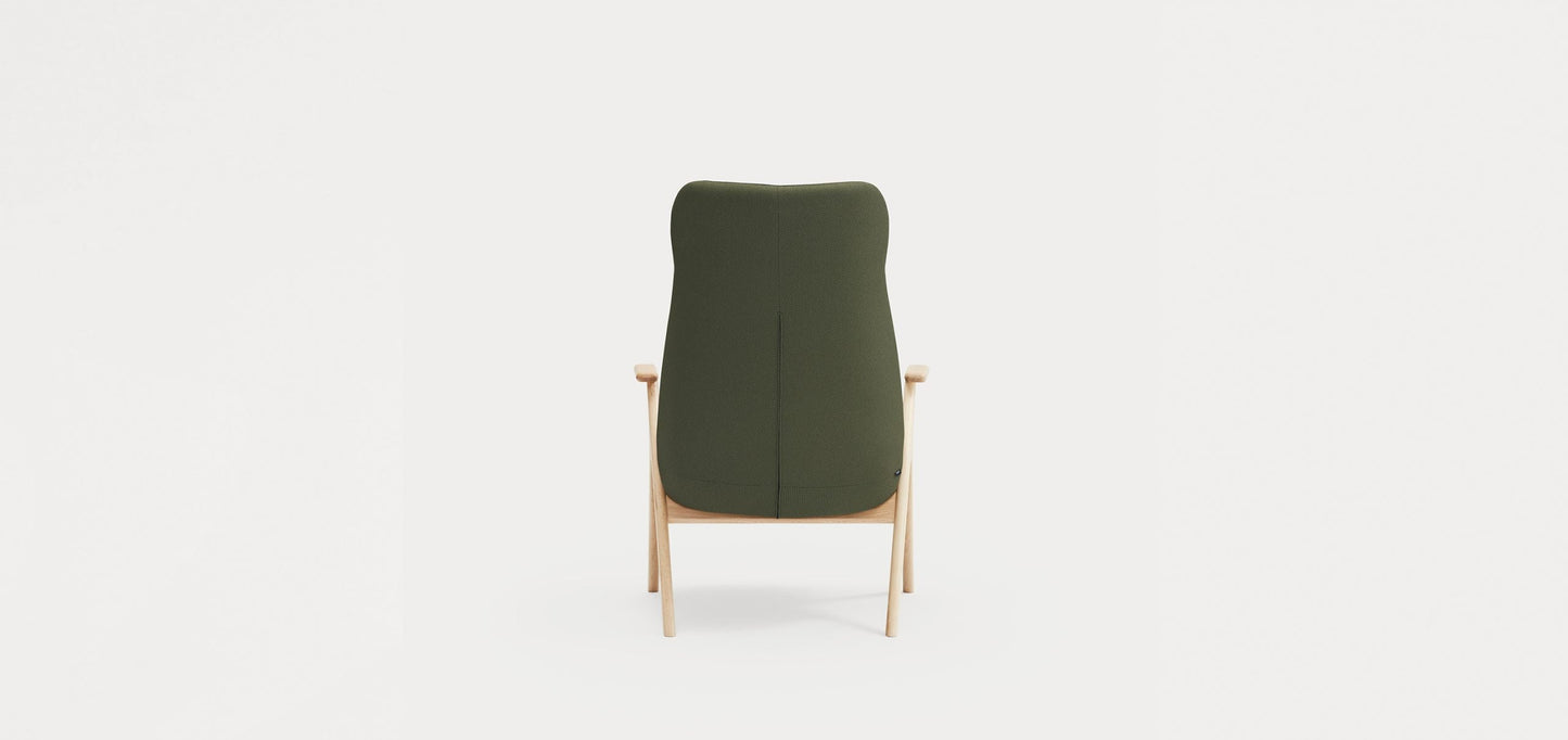 Dins Wood Armchair High / Πολυθρόνα - sofa-bed-futon
